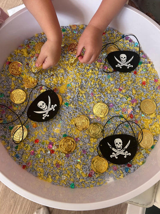 🏴‍☠️Discoversophies Pirate Sensory play Rice 🏴‍☠️