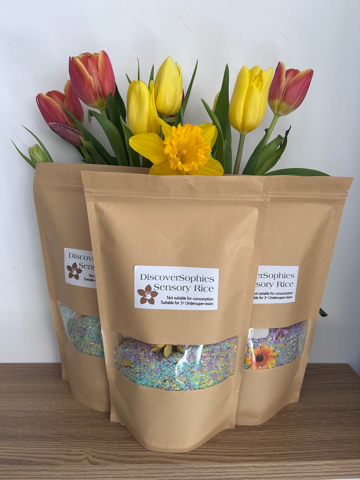 🌷DiscoverSophies Spring Themed Sensory Play Rice 🌷